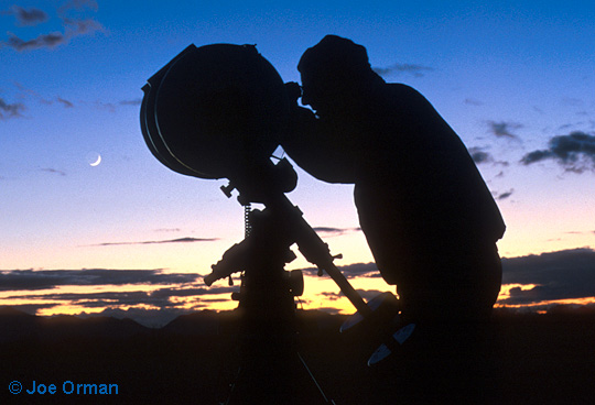 PHOTO: Rick with scope at All AZ Star Party